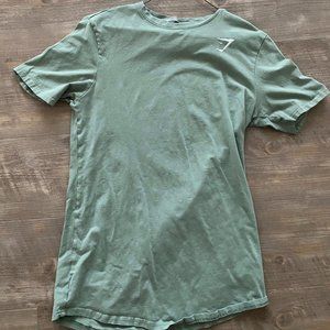 Light Green Gymshark Mens T Shirt